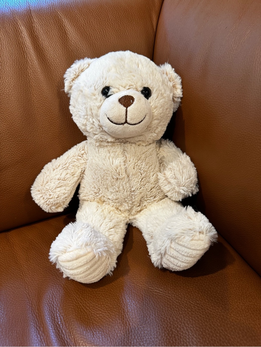 Cream Plush Teddy Bear Stuffed Animal - Soft Huggable Toy